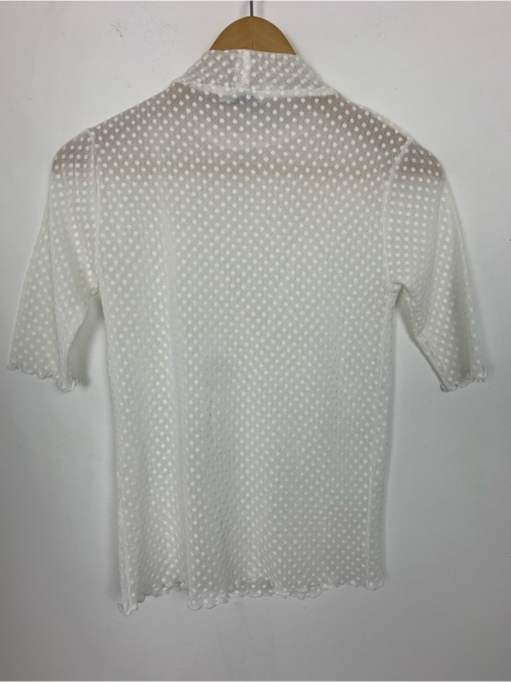 Stradivarius Sheer Ruffle Top - Picture 4 of 5